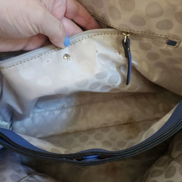 Kate Spade NY Women's Periwinkle Inner Pockets Bottom Studded Tote Bag P… - Picture 12 of 15